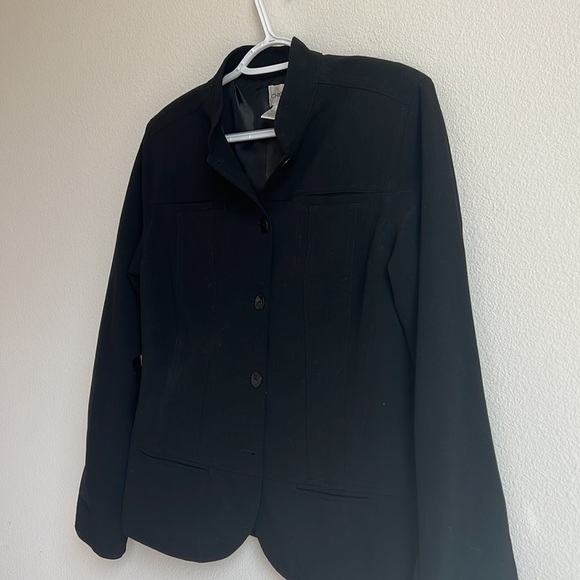 Chico’s black jacket blazer size 1 - Picture 4 of 11